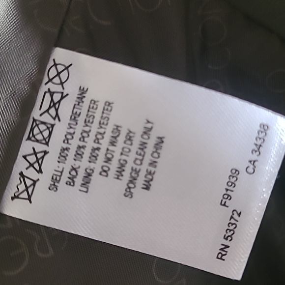 French Connection Moto Green Faux Leather Jacket LARGE - Picture 6 of 6